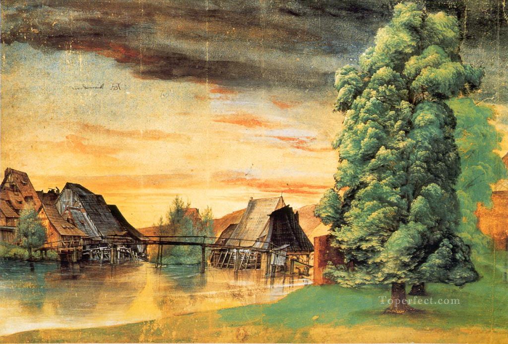 Willow Mill Albrecht Durer Landscape Oil Paintings